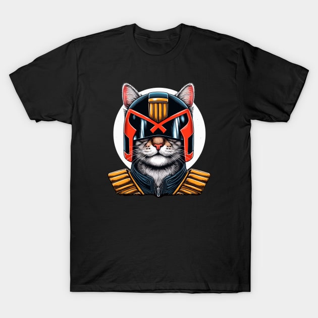 Paw & Order; Judge Cat T-Shirt by Ikibrai